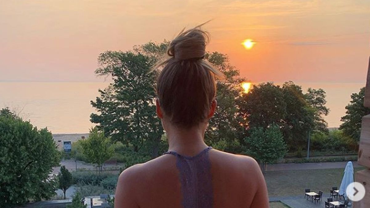 Małgorzata Rozenek nad Bałtykiem