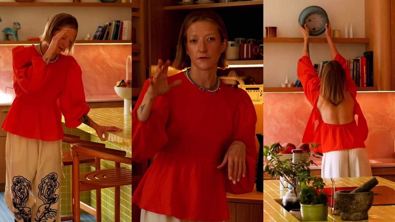 Lara Gessler oprowadziła obserwujących po kuchni
