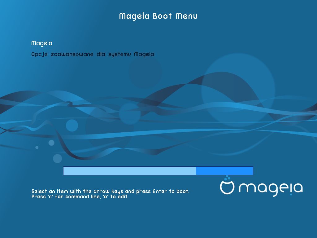 Skórka menu rozruchowego Magei 6: wzornictwo spójne od samego początku