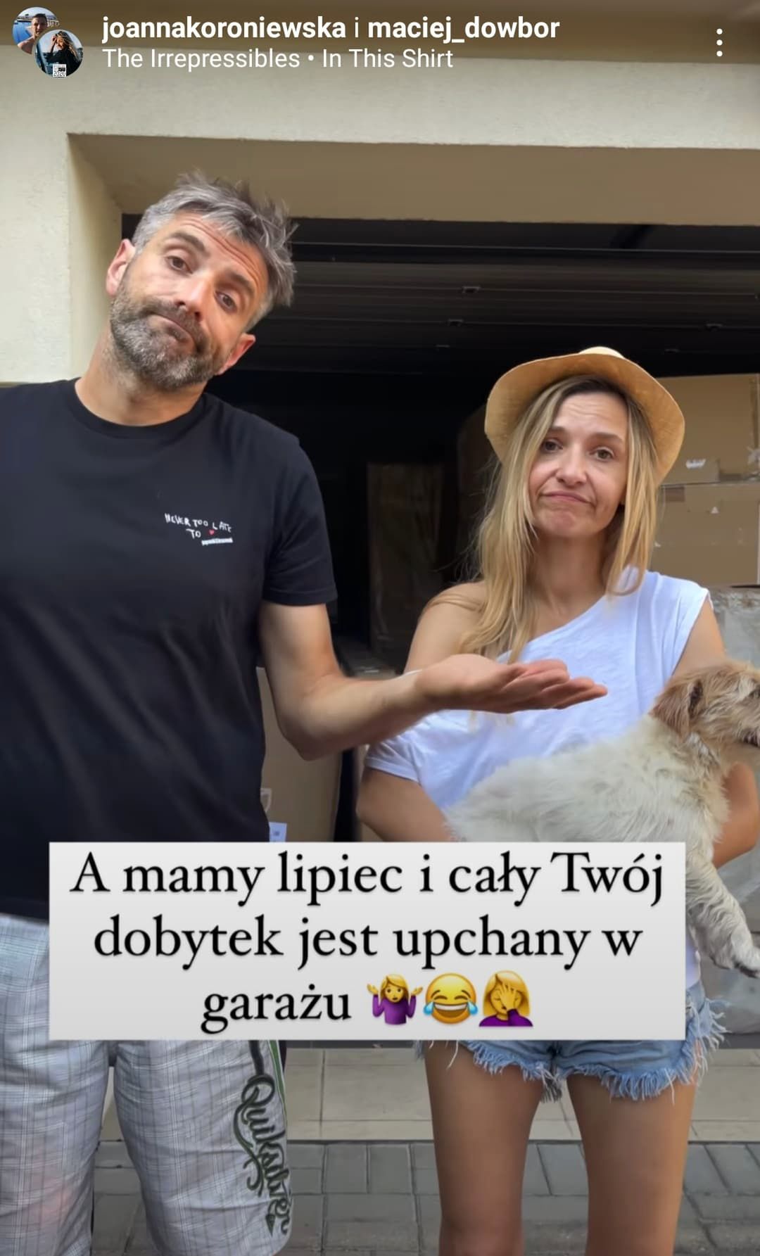Joanna Koroniewska, Maciej Dowbor o wprowadzeniu się do nowego mieszkania