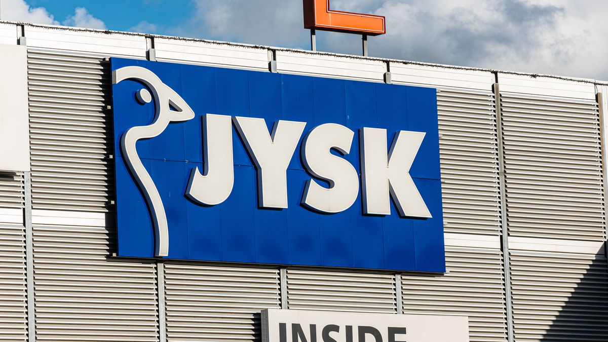 Na zdjęciu logo Jysk