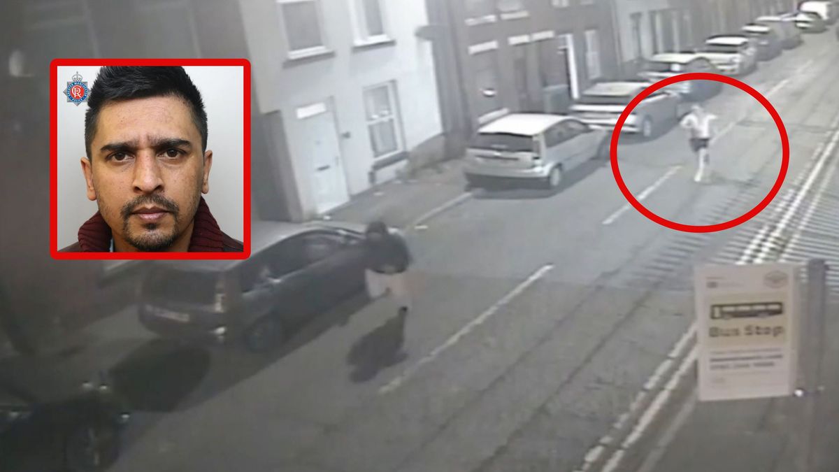 Półnagi bohater gonił agresora.