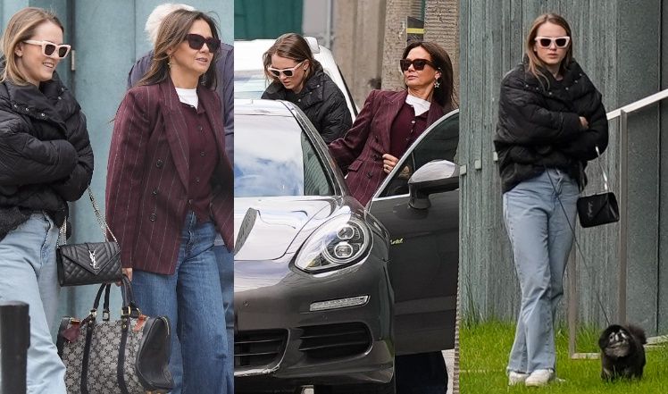 Kinga Rusin "przyłapana" na mieście z córką Polą