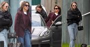 Luksusowa Kinga Rusin razem z Polą Lis spacerują po Warszawie z pupilem, chwaląc się torebkami za 10 tysięcy złotych (ZDJĘCIA)