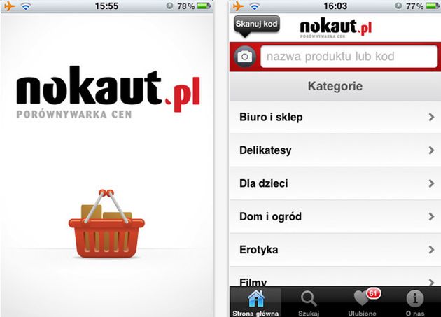 Darmowa aplikacja Nokaut.pl dostępna w App Store