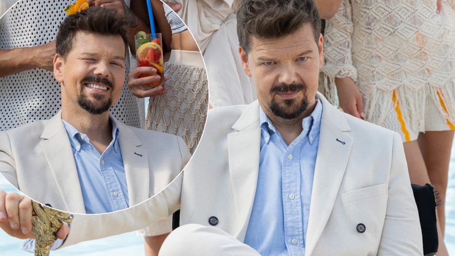 Michał Figurski wraca do telewizji. Zdjęcia powstały na planie spotu do jesiennej ramówki Telewizji Polsat