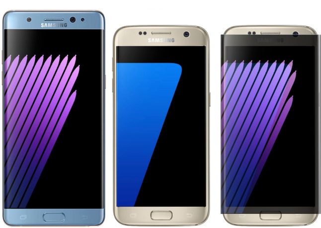 Galaxy Note7 (5,7 cala) oraz Galaxy S7 (5,1 cala)