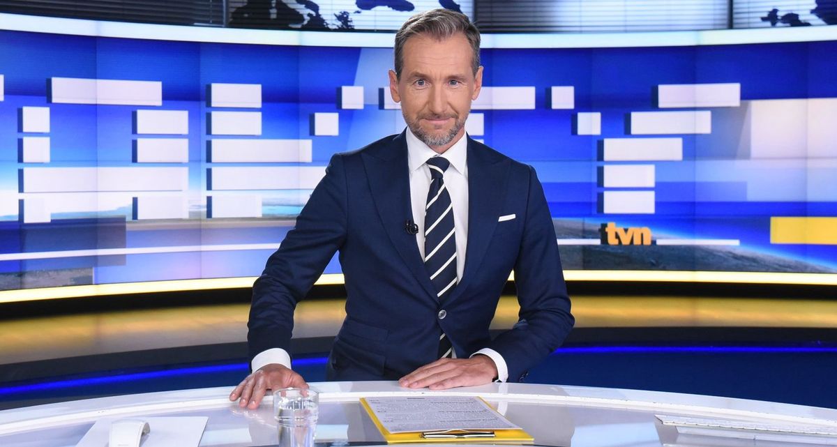 Piotr Kraśko jeden z gospodarzy "Faktów", które od prawie roku utrzymują się na pozycji lidera oglądalności programów informacyjnych 