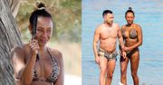 Dawno niewidziana Mel B grasuje z narzeczonym po plaży na Ibizie (ZDJĘCIA)
