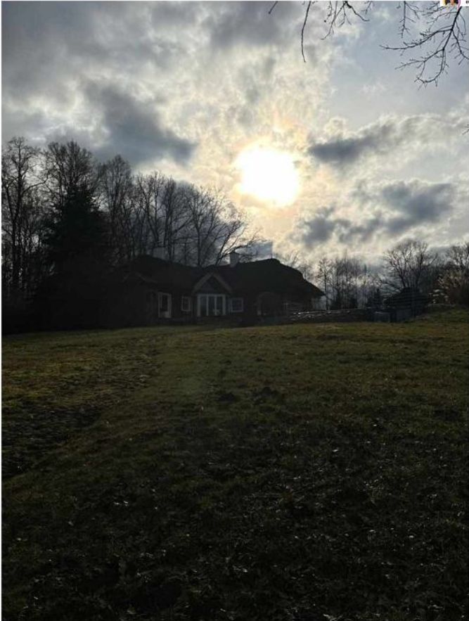 Widok z domku na Mazurach