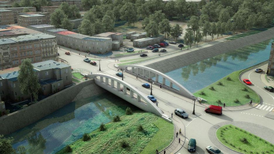 Wizualizacja nowego mostu w Głuchołazach 