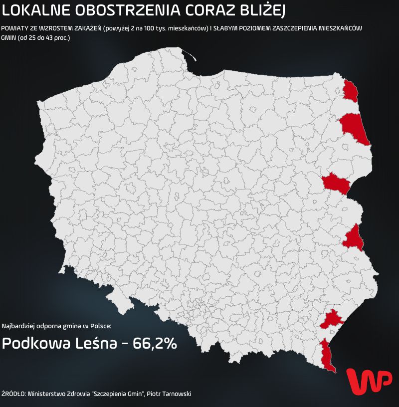 W których regionach mogą najwcześniej pojawić się lokalne obostrzenia?