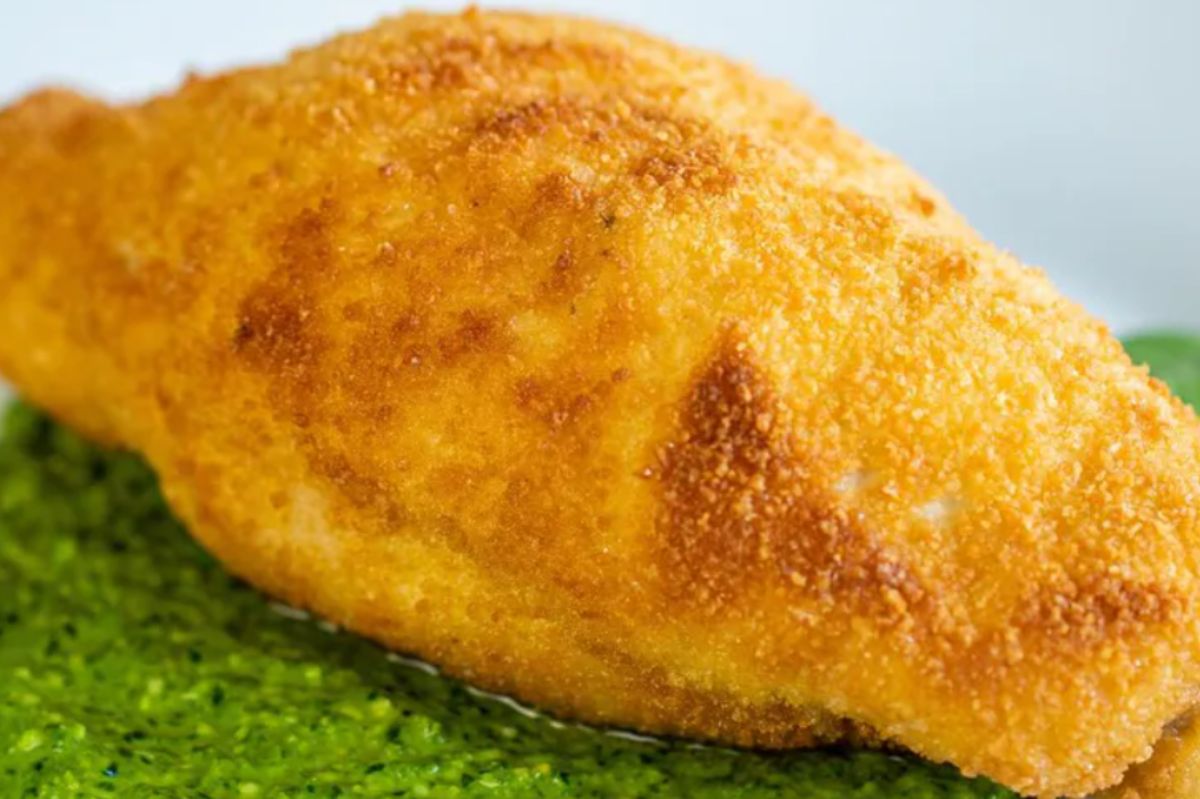 This cutlet hides a delicious surprise.