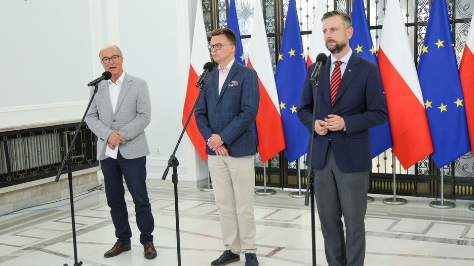 Wodzimierz Czarzasty, Szymon Hołownia, Władysaw Kosiniak-Kamysz
