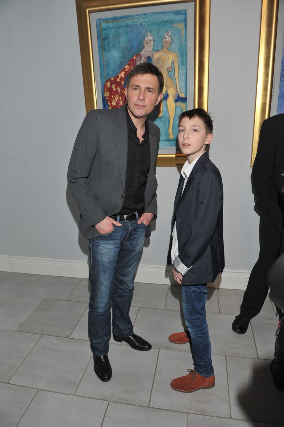 Krzysztof Ibisz z synem w 2013 roku