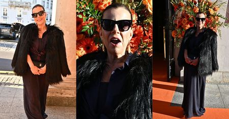 Agata Kulesza OBLECZONA W FUTRO wdzięczy się na premierze "Lalki". Francja-elegancja? (ZDJĘCIA)