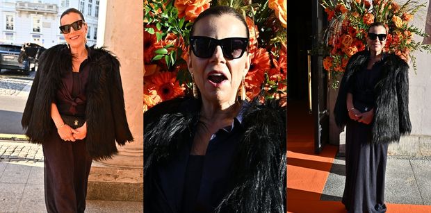 Agata Kulesza OBLECZONA W FUTRO wdzięczy się na premierze "Lalki". Francja-elegancja? (ZDJĘCIA)
