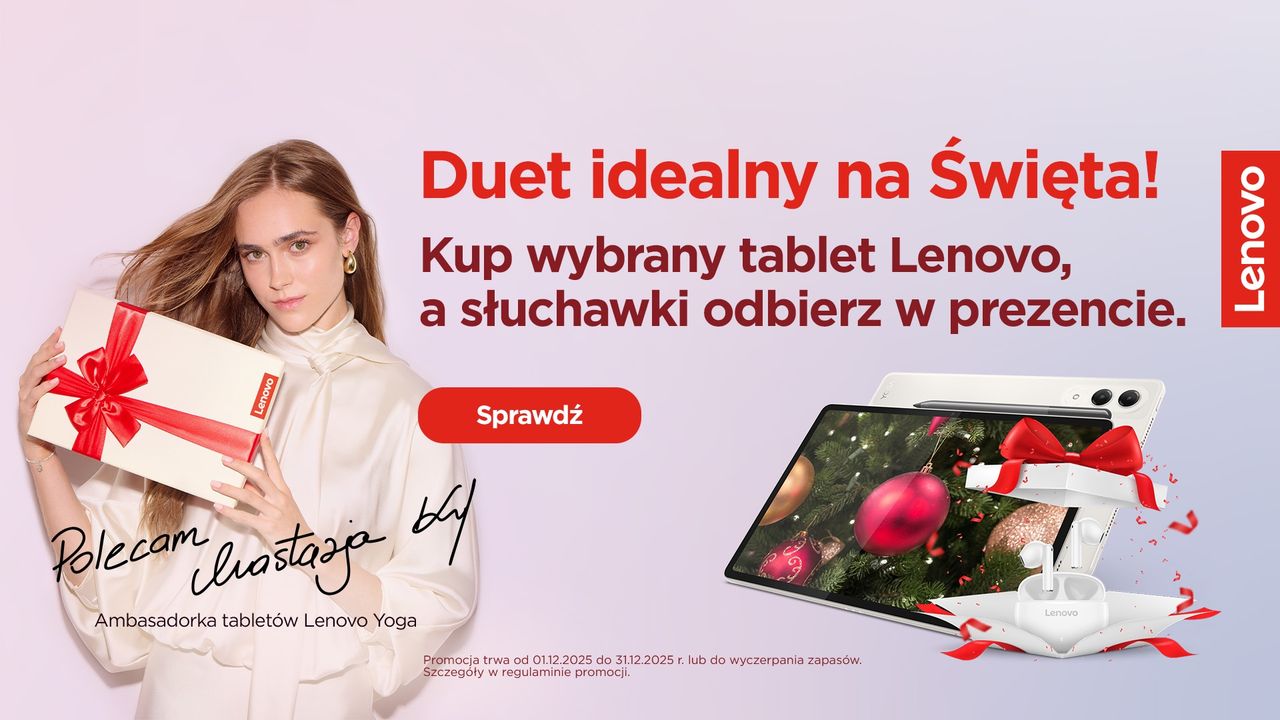 Lenovo kusi prezentami na koniec roku. Do wybranych tabletów firma dorzuca słuchawki