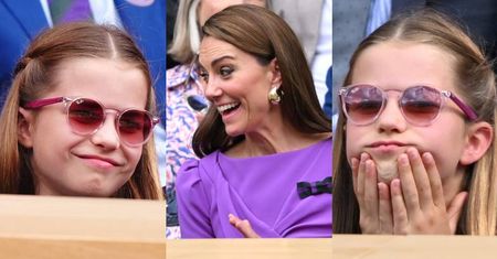 Księżniczka Charlotte prezentuje serię UROCZYCH MINEK na trybunach. Wtórowała jej księżna Kate (ZDJĘCIA)