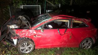 Tylmanowa: Pijany 26-latek rozbił auto. Próbował zrzucić winę na sarnę