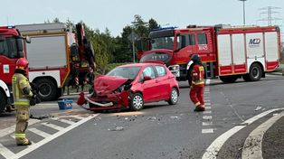 Lubuskie: Wypadek w Lubomyślu. Droga krajowa nr 25 zablokowana