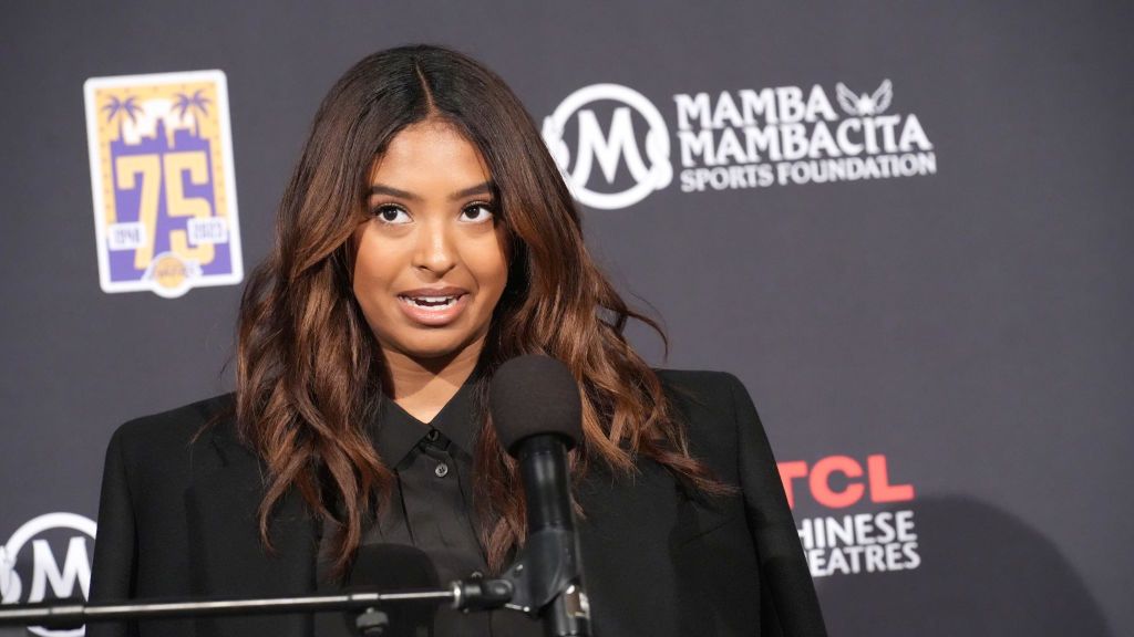 Kobe Bryant's Hand And Foot Prints Placed At TCL Chinese Theatre Forecourt
HOLLYWOOD, CALIFORNIA - MARCH 15: Natalia Bryant speaks during a ceremony unveiling and permanently placing Kobe Bryant's hand and footprints in the forecourt of the TCL Chinese Theatre on March 15, 2023 in Hollywood, California. (Photo by JC Olivera/Getty Images)
JC Olivera
basketball