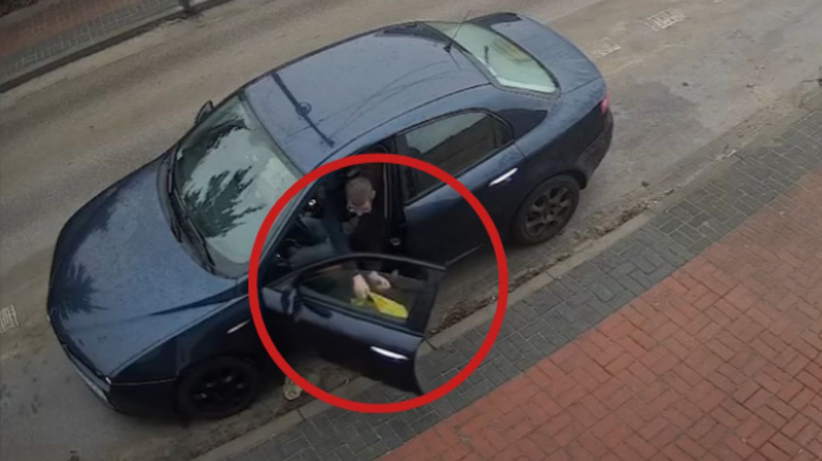 Tak zachował się kierowca samochodu  Jędrzejowie