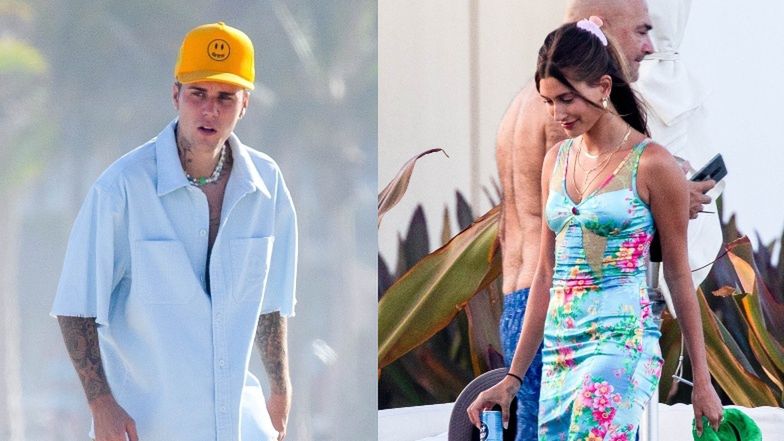 Zrelaksowany Justin Bieber głaszcze konia i pali cygara na luksusowym urlopie z Hailey Bieber