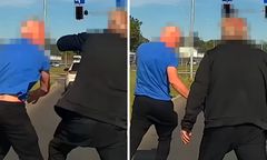 Bójka dwóch kierowców na drodze. Policja prowadzi poszukiwania