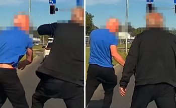 Bójka dwóch kierowców na drodze. Policja prowadzi poszukiwania