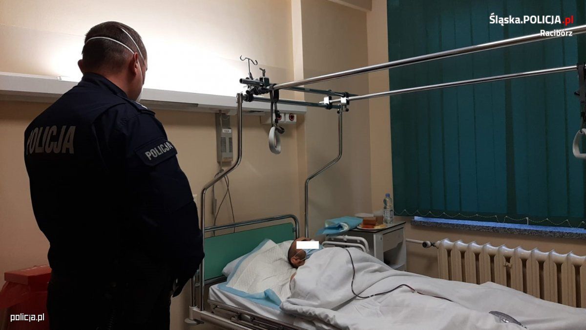 28-latek najbliższe dni spędzi w szpitalu. Niewykluczone, że potem trafi za kratki