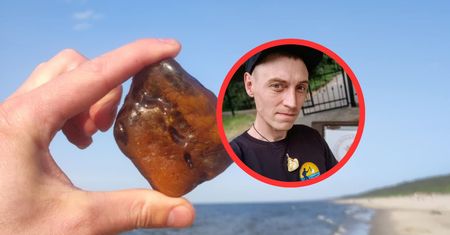 Nie tylko na plaży. Pan Piotr przyznaje: "Tam też znajdujemy bursztyn"