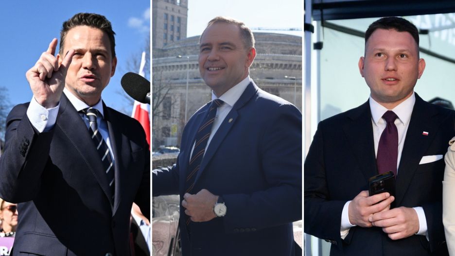 Rafał Trzaskowski, Karol Nawrocki, Sławomir Mentzen