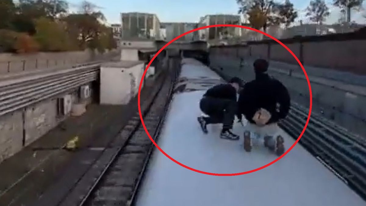 Nagranie z metra w Wiedniu