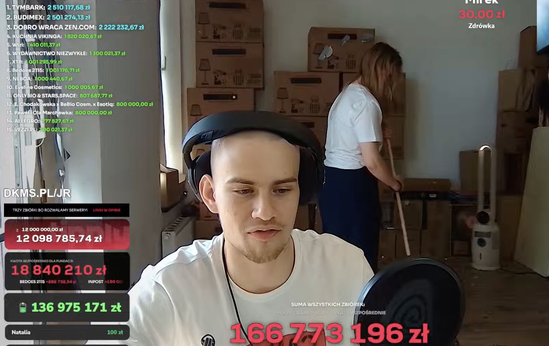 Łatwogang na streamie