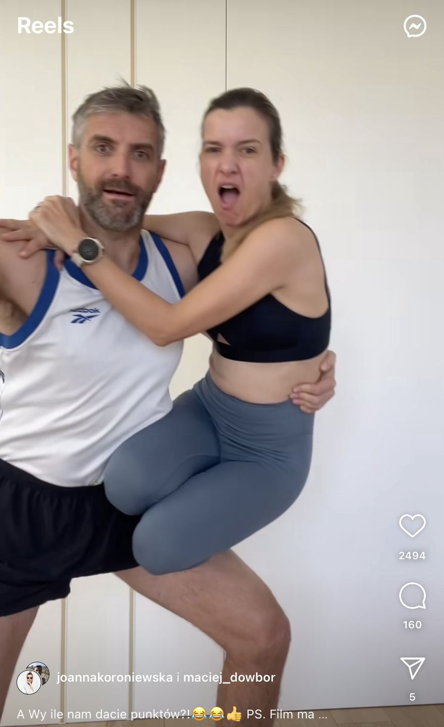 Joanna Koroniewska i Maciej Dowbor śmieszkują z min Andrzeja Dudy