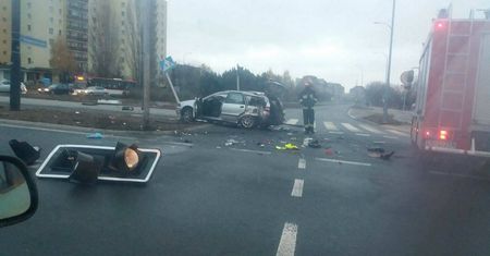 Czechów: Zderzenie auta z ciężarówką. Ogromne korki