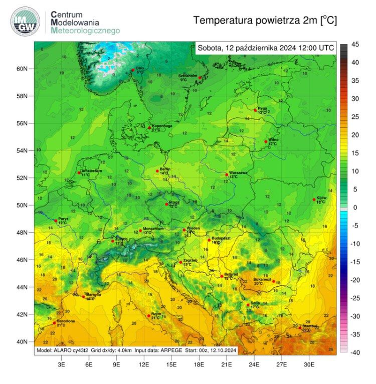  Prognoza pogody IMGW na sobotę