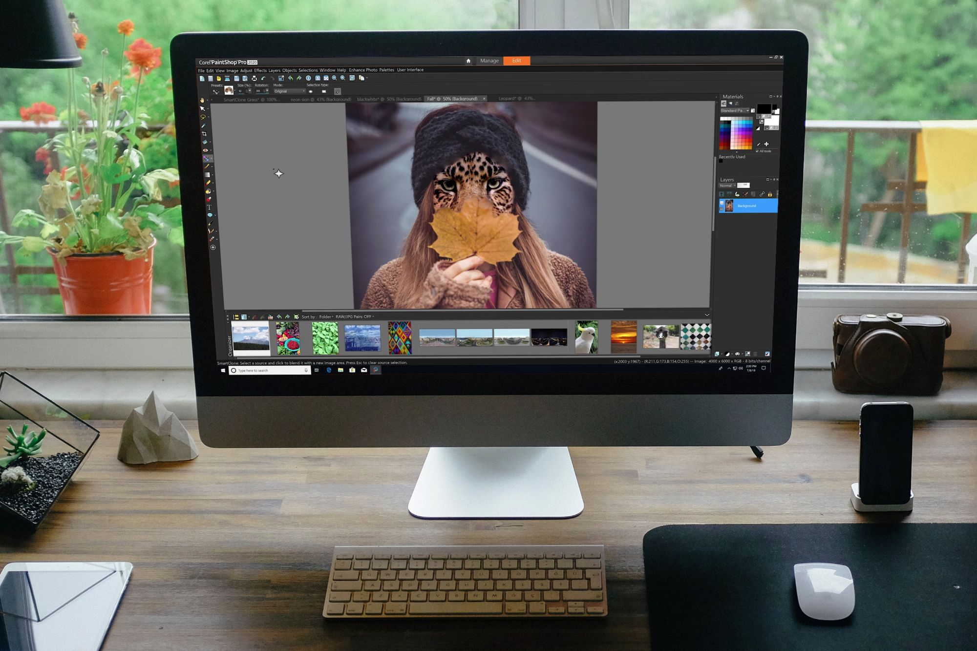 Corel PaintShop Pro 2020: klonowanie z uwzględnieniem zawartości 1