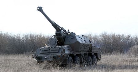 Potwór z Czech pokazał moc. Rosyjska kolumna w ogniu