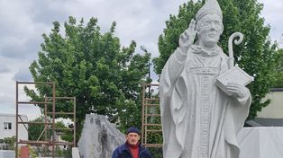 Monumentalne dzieło z Gostynina trafi do Płocka. Rzeźba św. Wojciecha gotowa