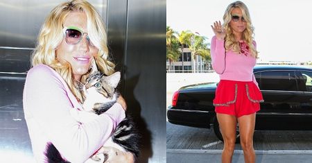 Kesha z kotem na lotnisku... Seksowna? (ZDJĘCIA)