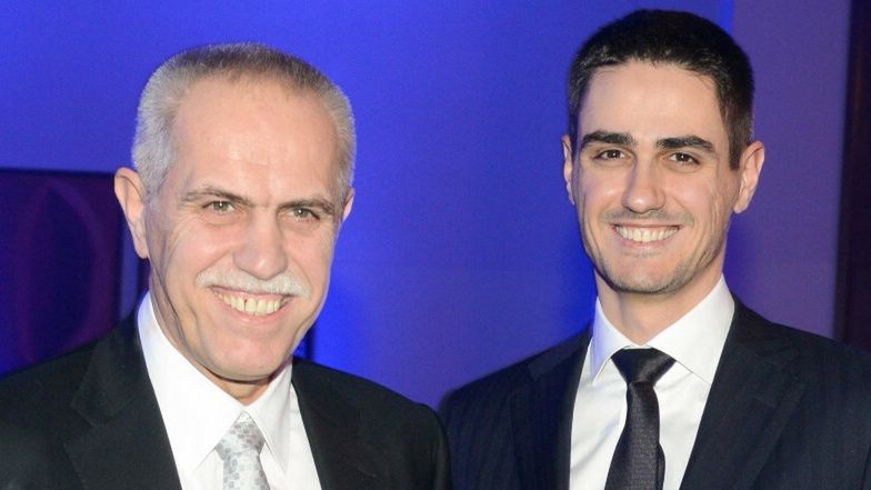 Zygmunt Solorz-Żak z synem Tobiasem