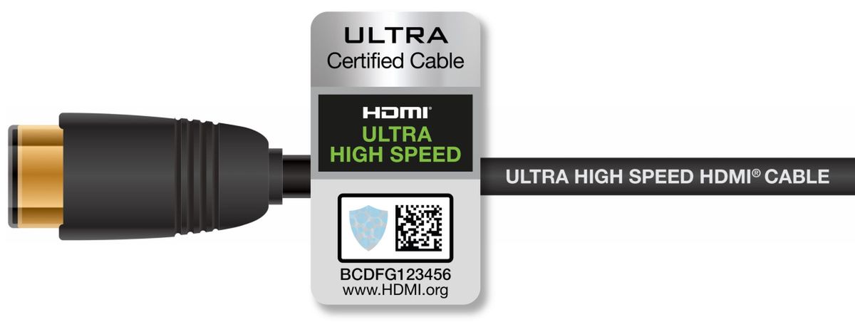 Kabel zgodny z HDMI 2.1 ma oznaczenie Ultra High Speed Cable