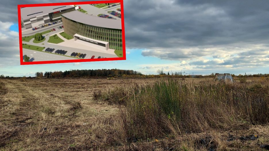 Giełda-widmo w gminie Rędziny k. Częstochowy oraz wizualizacja