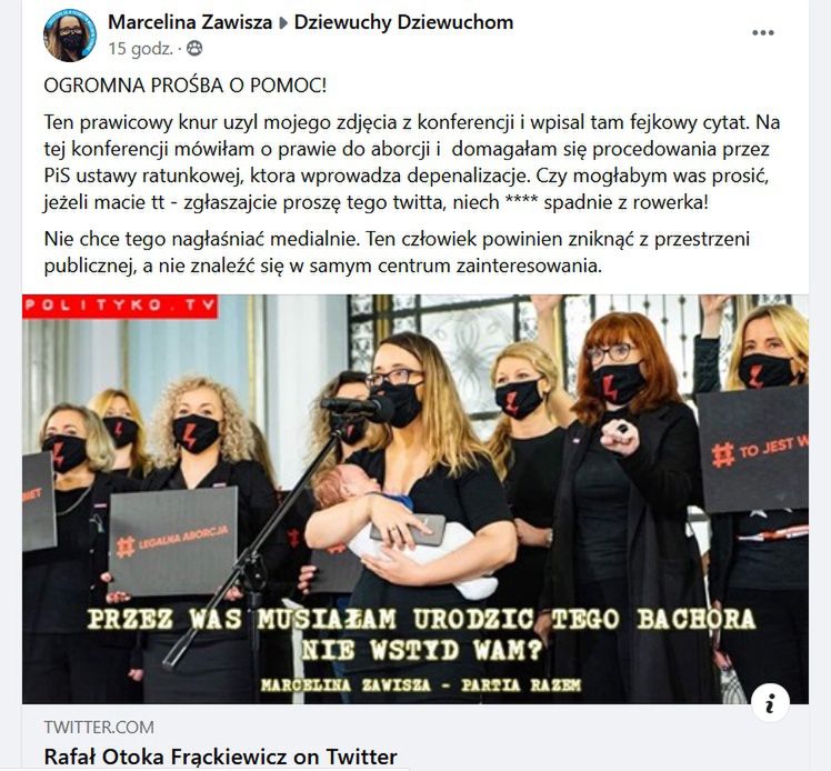Post Marceliny Zawiszy