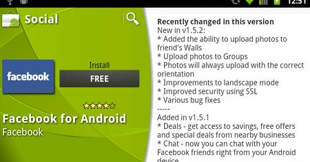 Nowy Facebook 1.5.2 dla Androida