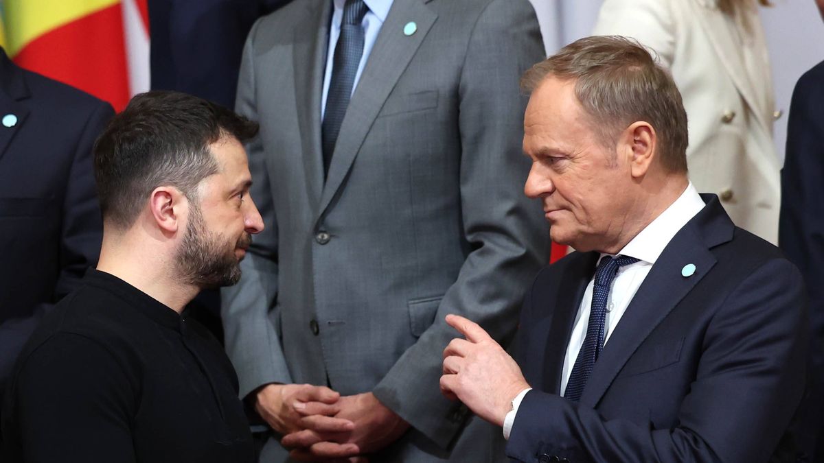 Wołodymyr Zełeński i Donald Tusk