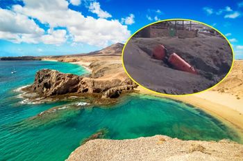 Cysterna spadła z klifu. Rajska plaża na europejskiej wyspie zamknięta