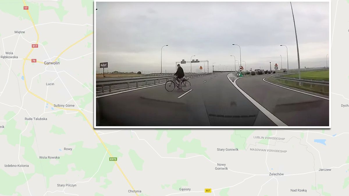 Rowerzysta może mówić o dużym szczęściu